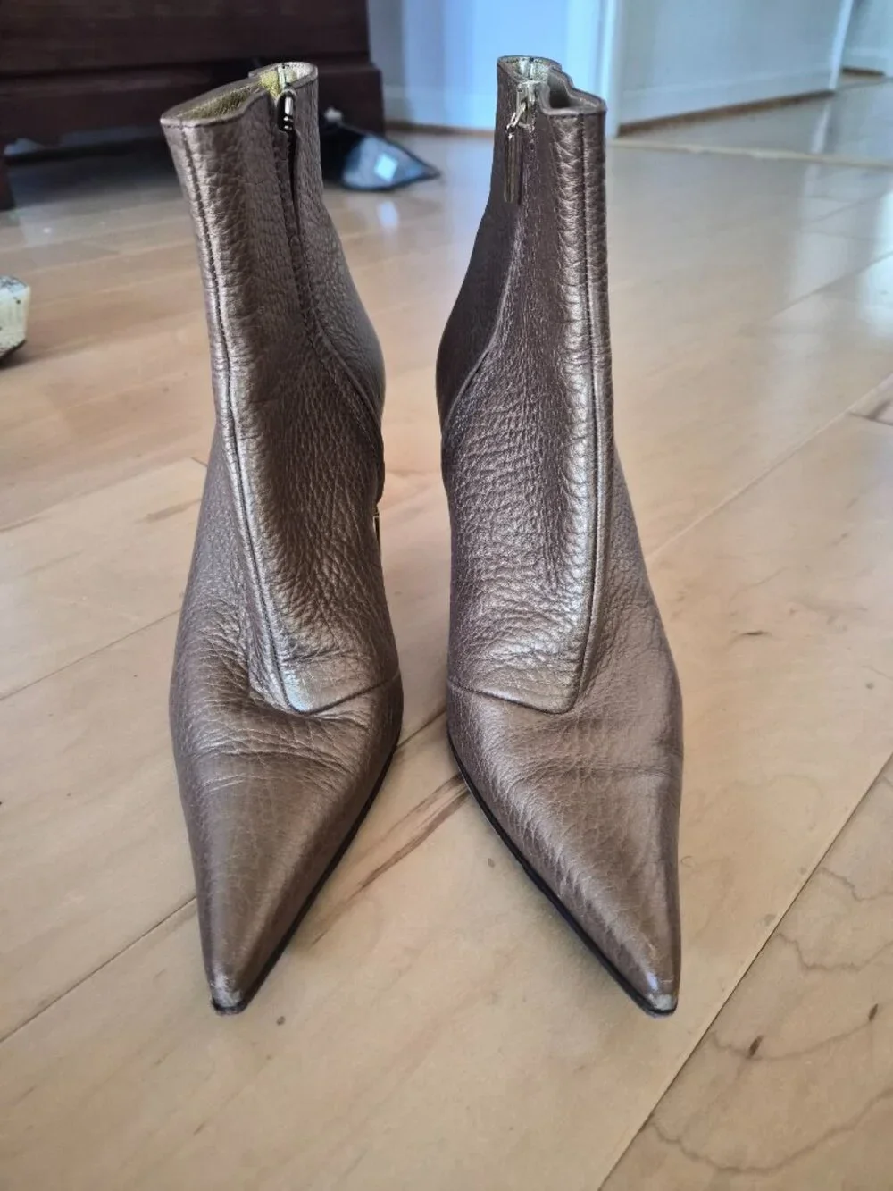 Vintage Dolce and Gabbana Bronze boots Sz 41